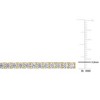 EVERLY JEWELRY | Yellow Plated Sterling Silver 5 CT TGW Cubic Zirconia Bracelet, 7.5 inch - 2 of 4