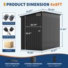 Metal Outdoor Lean to Storage Shed, Lean to Garden Shed Utility Tool Shed, Heavy-Duty Outdoor Metal Wall Side Storage Sheds - 2 of 4