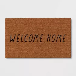 Welcome Home Doormat Black - Threshold™