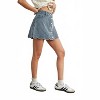 Women's Buttoned Scallop Denim Skirt - Buttermelon - 2 of 4