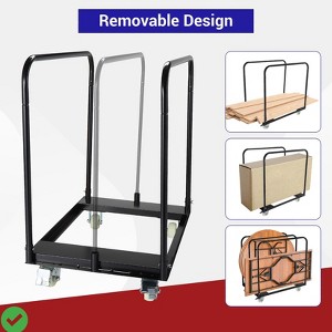 Drywall Cart Steel Panel Truck Heavy Duty Flatbed Dolly Carts with Wheels Table Trolley with 1500 Lbs Capacity - 1 of 4