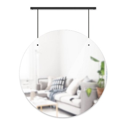 24" Exhibit Decorative Wall Mirror Black - Umbra