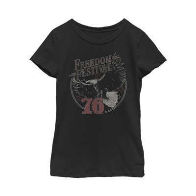 Girl's Lost Gods Fourth Of July Freedom Festival T-shirt - Black ...