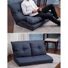 Streamdale Floor Couch and Sofa Fabric Folding Chaise Lounge - 4 of 4