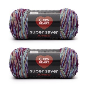 Red Heart Super Saver Yarn 12 Pack-Starburst Print - 1 of 3