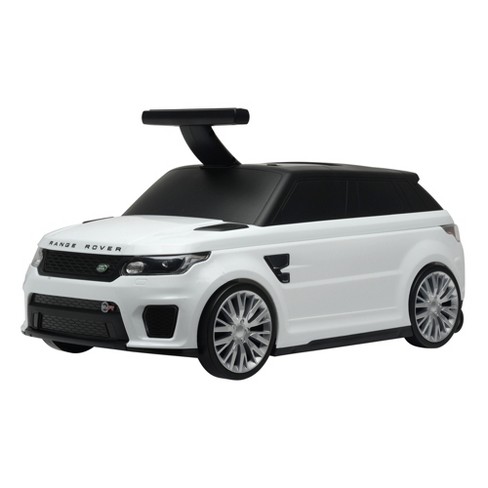 Best Ride On Cars 2-in-1 Range Rover SVR Toddler Baby Convertible Buggy Wagon Push Car with Rolling Suitcase Storage Compartment, White - image 1 of 4