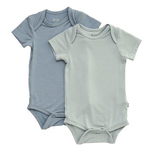 Kyte Baby 2-Pack Short Sleeve Bodysuit in Fog and Slate - 1 of 1
