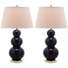 Pamela Three Gourd Table Lamp (Set of 2) - 28" Height - LIT4095 - Safavieh - 3 of 4