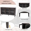Modern Sideboard Buffet Cabinet, Accent Storage Cabinet With Adjustable Shelf, Entryway Cabinet, Media Console Table for Kitchen Living Room - 3 of 4