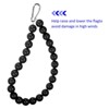 Unique Bargains Stainless Steel Indoor Outdoor Durable Flag Pole Beaded Flagpole Retainer Ring 0.98" - 4 of 4