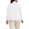 Lands' End Women's Relaxed Cotton Long Sleeve Mock Turtleneck - 2 of 4