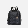 MKF Collection Cora Milan M Signature Trendy Travel Backpack by Mia K- Black - 2 of 4