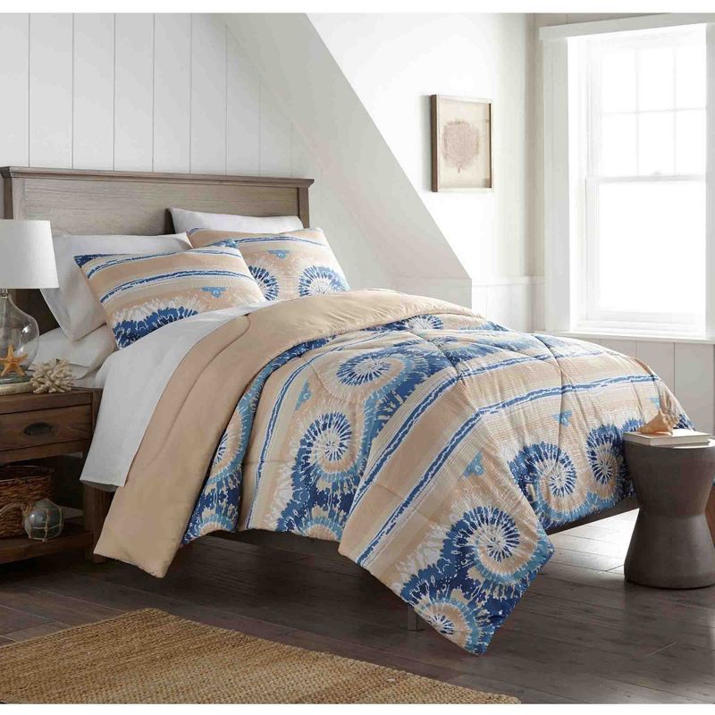 Seersucker Polyester Comforter Set Sailor Stripe by Shavel Home Products, 1 of 4