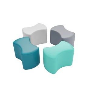 ECR4Kids SoftZone Toddler Modular Stool Set, 4-Piece - 1 of 4