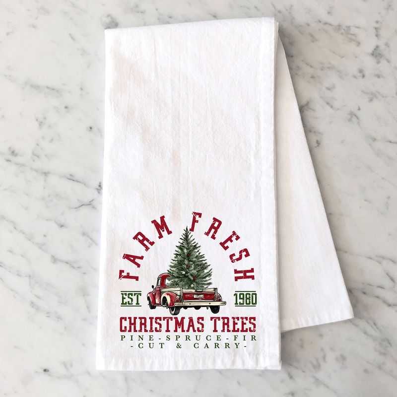 City Creek Prints Farm Fresh Cut And Carry Tea Towels - White, 1 of 3