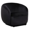 LeisureMod Faze Collection Velvet Upholstered Accent Chair with Padded Seat and Back, Single-Seater Sofa Armchair, No Assembly Required - 2 of 4