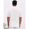 INSPIRE CHIC Men's Texture Short Sleeve Button Down Solid Casual Knitted Shirt - 3 of 4