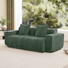 Oversized Velvet Modular Boneless Sectional Sofa with Cloud-Like Comfort, No Assembly, and French Piping - 3 of 4