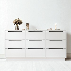 9 Drawer Dresser for Bedroom with Deep Storage, Modern Long Chest of Drawers, Wood Storage Cabinet Sideboard for Closet, Living Room, Hallway - 1 of 4