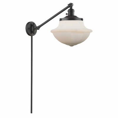 Oxford - 1 Light Swing Arm Wall Sconce In Traditional Style-13 Inches Tall and 11.75 Inches Wide