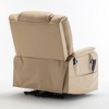Oversized PU Power Lift Recliner Chair with OKIN Motor, Infinite Position, Lay Flat 180¡ã, and Extra-Wide Seat - 4 of 4