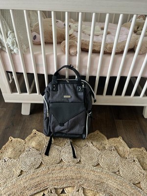 Lucia Diaper Bag with Portable Diaper Caddy | Baby Brezza Graphite