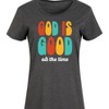 Women's - Instant Message - God is Good All the Time Graphic T-shirt Dress - 2 of 4