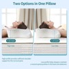 PAGED 26" Cervical Neck Pillow, Ergonomic Memory Foam Bed Pillow with 2 Heights and Armrest Designs for Back, Stomach or Side Sleepers - 3 of 4
