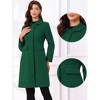 Allegra K Women's Buttons Long Sleeve Pockets A-Line Casual Winter Collared Coats - 2 of 4