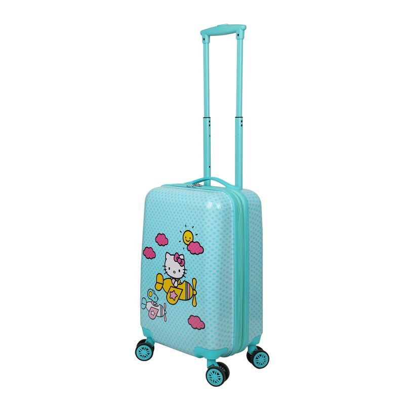 Hello Kitty Airplane 20” Kids' Carry-On Luggage With Wheels And Retractable Handle, 3 of 8