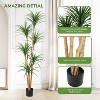Nasitip Artificial Dracaena Tree, Realistic Fake Dracaena Plant, Tall Dracaena Houseplant for Indoor Décor, Adjustable Lifelike Faux Tree - 4 of 4