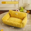 Fairyland™ - Striped Dopamine Pet Sofa Bed – Cozy Plush Nest for Cats & Small Dogs - 4 of 4
