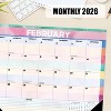 Willow Creek Press 22"x17" 2026 Watercolor Stripes Large Monthly Deskpad - 4 of 4