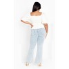 Women's Plus Size Ariella Balloon Sleeves Top - ivory | CITY CHIC - 4 of 4