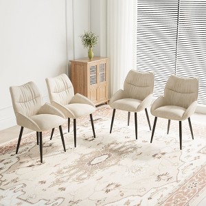 PAGED Luxury Velvet Dining Chairs Modern Dining Room Chairs with High Rebound Seat Cushion for Dining Room, Kitchen, Restaurant - 1 of 4