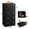 WOWLIVE 4 - Drawer Dresser for Bedroom, Retro Chest of Drawers with Sturdy Structure - 3 of 4