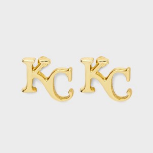 Bijoux Sport by Luv Aj MLB Gold Logo Stud Earrings - 1 of 3
