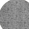 Gray Silver And Charcoal Floral Washable Indoor Outdoor Area Rug - 4 of 4