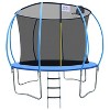 Racxily 10ft Foldable Trampoline for Adults with Handrail - 400lb Capacity Fitness Rebounder for Home Exercise & Cardio Workout - 2 of 4