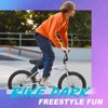 Hykolity 20-Inch Freestyle BMX Bike, Kids Teens Adults, Carbon Steel Frame, Black/Silver, Ideal for Beginner to Advanced Riders - 3 of 4