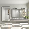 Apmir Rectangular Aluminum Alloy Framed and Tempered Glass Wall Bathroom Vanity Mirror in Matte Black/ Gold/ Silver/ Brown - 3 of 4