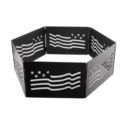 Zion Folding Fire Ring Stars & Stripes - Blue Sky Outdoor Living