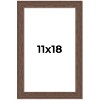 PosterPalooza | 11x18 Wide Barnwood Picture Frame, UV Acrylic, 6 Finishes - Grey, Brown, White, and Black - 2 of 4
