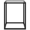 vidaXL Coffee Table Black Tempered Glass 15.7 x 15.7 x 19.7 in Modern - 2 of 4