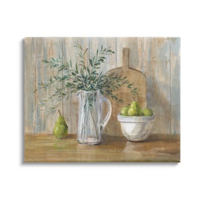 Stupell Industries Rustic Pears Still Life Canvas Wall Art