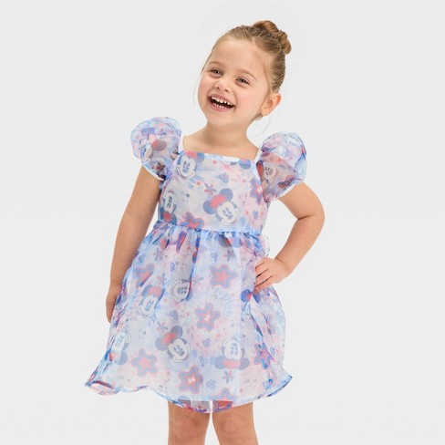 Toddler Girls' Disney Minnie Mouse Americana Sundress - White 4t : Target