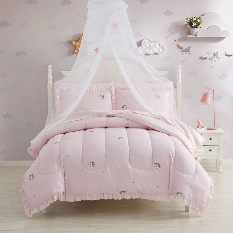 Rainbow Unicorn Kids Printed Bedding Set Includes Sheet Set by Sweet Home Collection™, 1 of 7