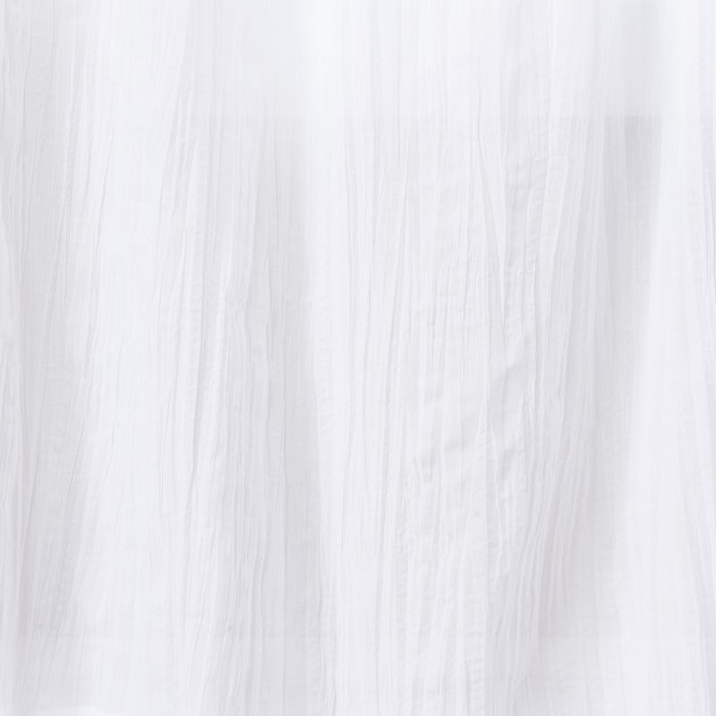 1pc 42&#34;x84&#34; Sheer Crushed Window Curtain Panel White - Opalhouse&#8482;, 5 of 10
