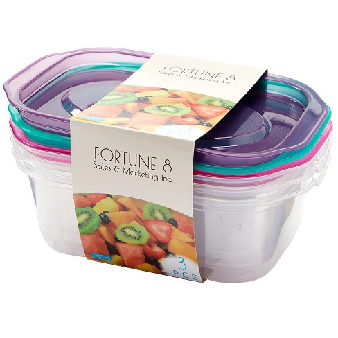 The Lakeside Collection Set of 3 Food Storage Containers with Lids - image 1 of 4