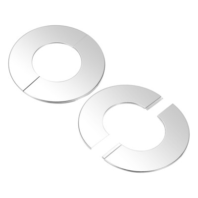 Unique Bargains 304 Stainless Steel Self-Adhesive Durable Mirror-Polished Escutcheon Plate 2 Pcs